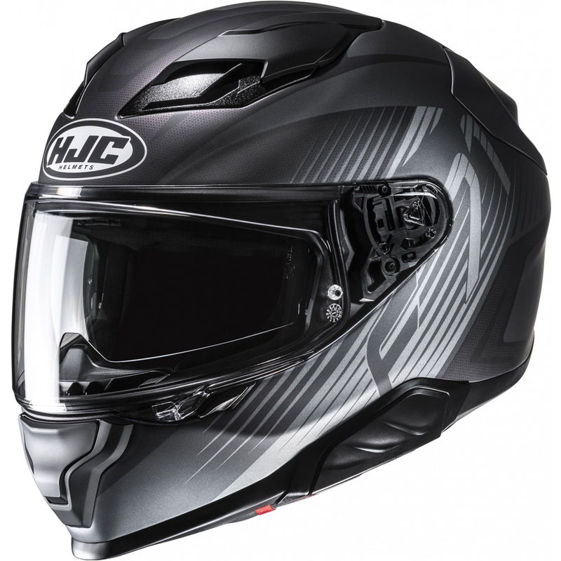 Kask motocyklowy integralny HJC F71 Catos MC5SF czarno-szary