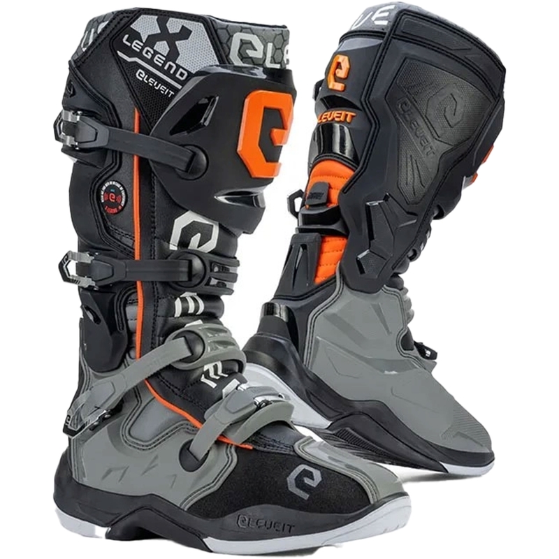 Buty motocyklowe Eleveit X-Legend szaro-pomarańczowe