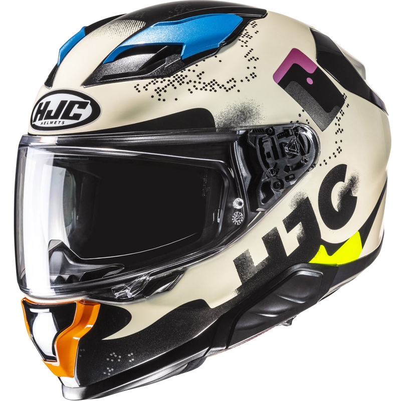 Kask motocyklowy integralny HJC F71 Faco MC28 wielokolorowy