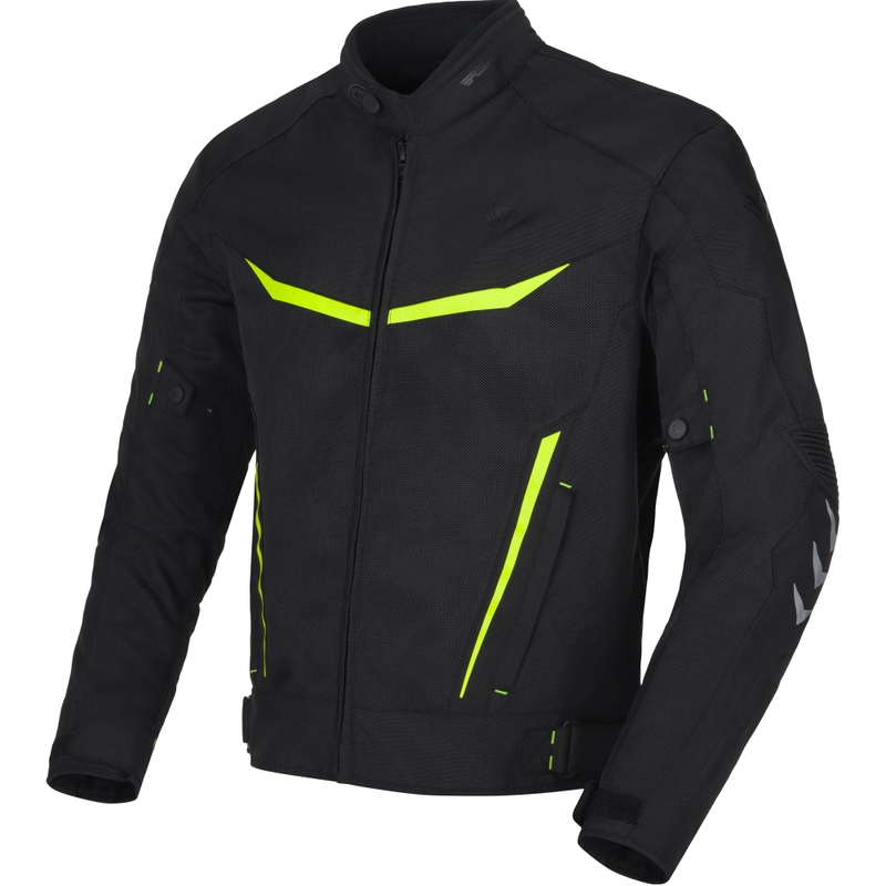 Kurtka motocyklowa RSA Runway czarno-fluo-żółta