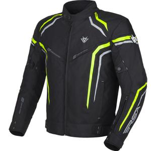 Kurtka motocyklowa RSA Compact 2 czarno-szaro-fluo-żółta