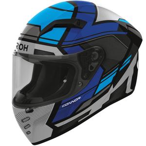 Kask motocyklowy integralny Airoh CONNOR Ego, błyszczący niebieski