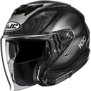 Kask motocyklowy otwarty HJC i31 Depe MC5 czarno-srebrny