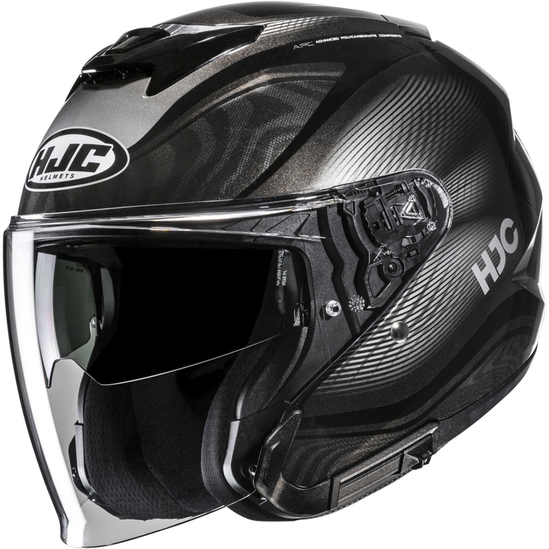 Kask motocyklowy otwarty HJC i31 Depe MC5 czarno-srebrny