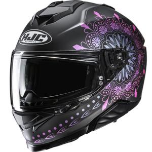 Kask motocyklowy integralny HJC i71 Niel MC28SF czarno-różowy