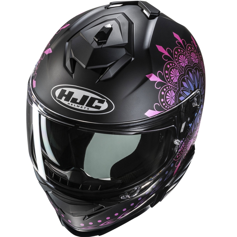 Kask motocyklowy integralny HJC i71 Niel MC28SF czarno-różowy