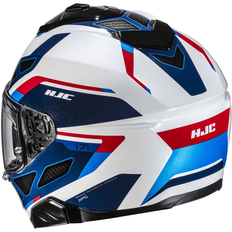 Kask motocyklowy integralny HJC i71 Zest MC21 niebiesko-biało-czerwony