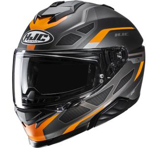 Kask motocyklowy integralny HJC i71 Zest MC7SF szaro-czarno-pomarańczowy