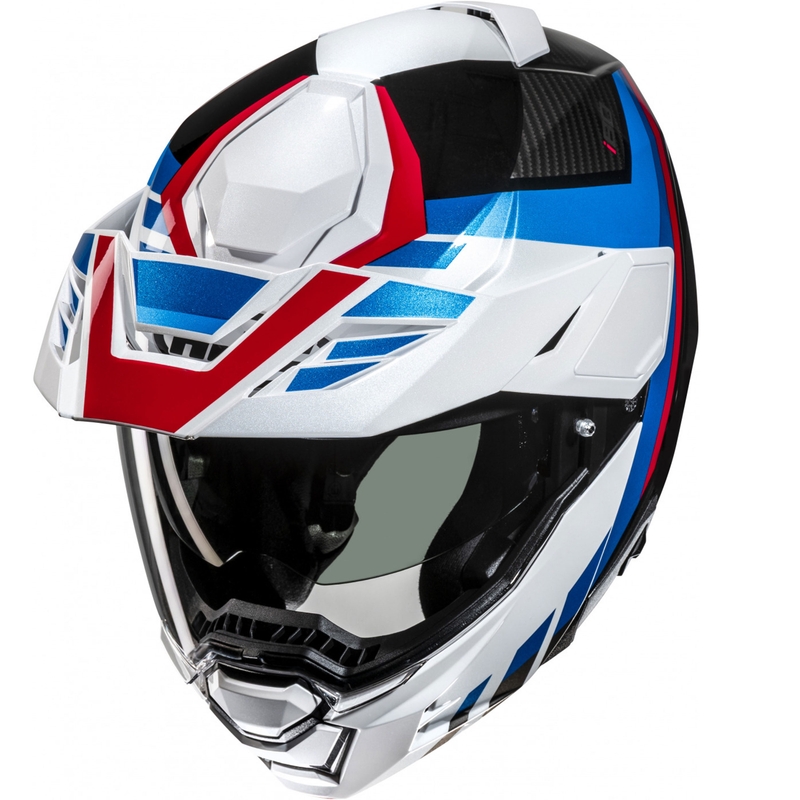 Kask motocyklowy typu flip-up HJC i80 Imes MC21 czarno-biało-niebiesko-czerwony