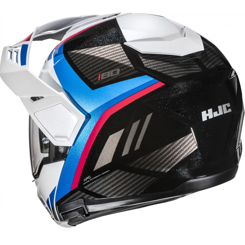 Kask motocyklowy typu flip-up HJC i80 Imes MC21 czarno-biało-niebiesko-czerwony
