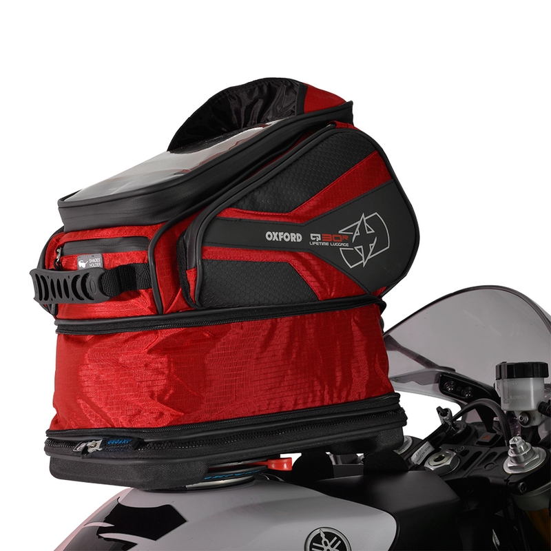 Tankbag na motocykl Oxford Q30R QR czarno-czerwony