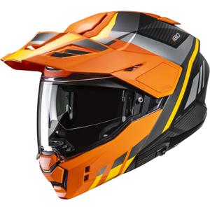 Kask motocyklowy typu flip-up HJC i80 Imes MC3H czarno-szaro-pomarańczowy
