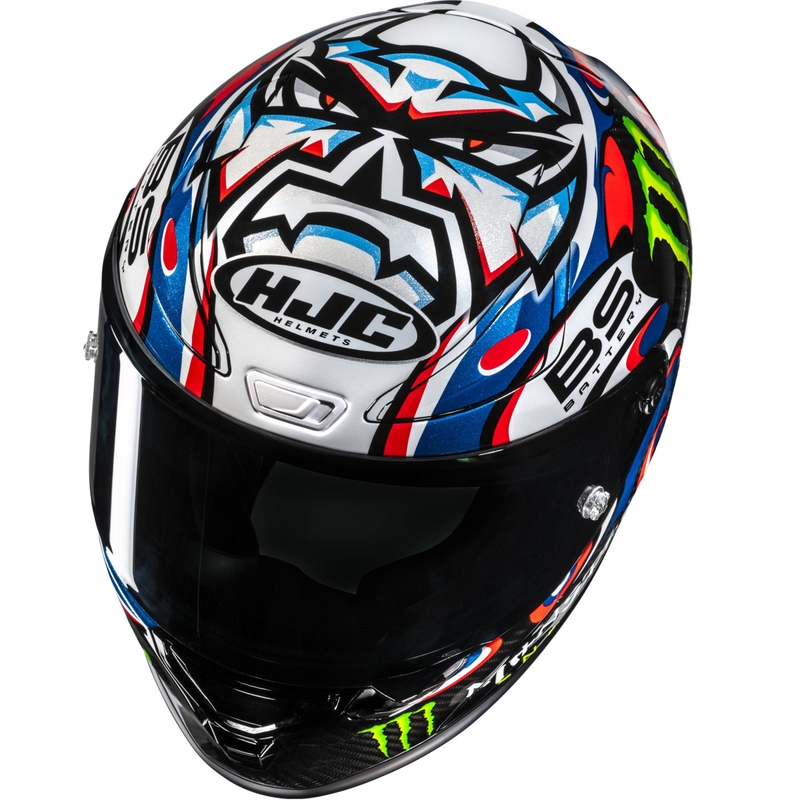 Kask motocyklowy integralny HJC RPHA 1 V2 CARBON Quartararo Le Mans III MC25 wielokolorowy