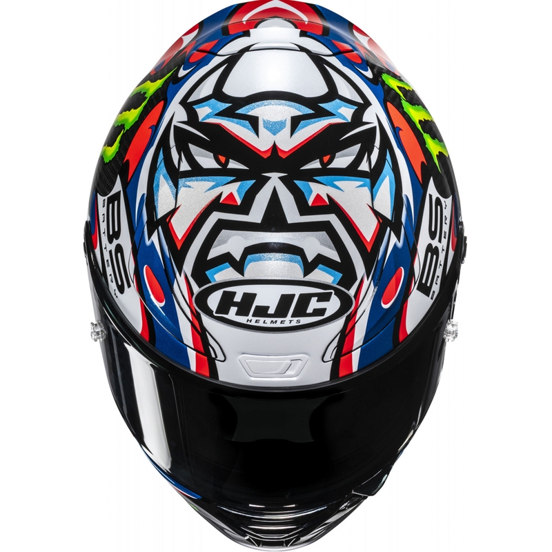 Kask motocyklowy integralny HJC RPHA 1 V2 CARBON Quartararo Le Mans III MC25 wielokolorowy