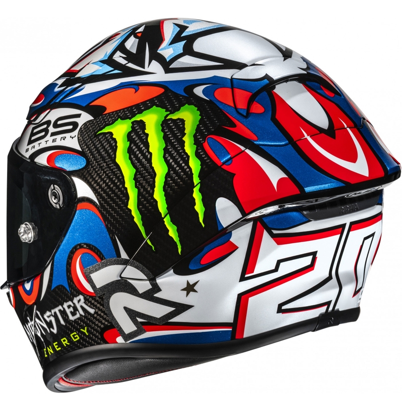 Kask motocyklowy integralny HJC RPHA 1 V2 CARBON Quartararo Le Mans III MC25 wielokolorowy