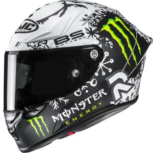 Kask motocyklowy integralny HJC RPHA 1 V2 CARBON Snow Diablo MC10SF czarno-biały