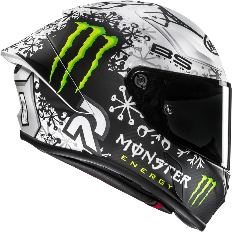 Kask motocyklowy integralny HJC RPHA 1 V2 CARBON Snow Diablo MC10SF czarno-biały