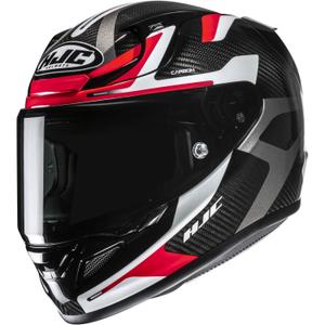 Kask motocyklowy integralny HJC RPHA 12 CARBON Xentra MC1 czarno-biało-czerwony
