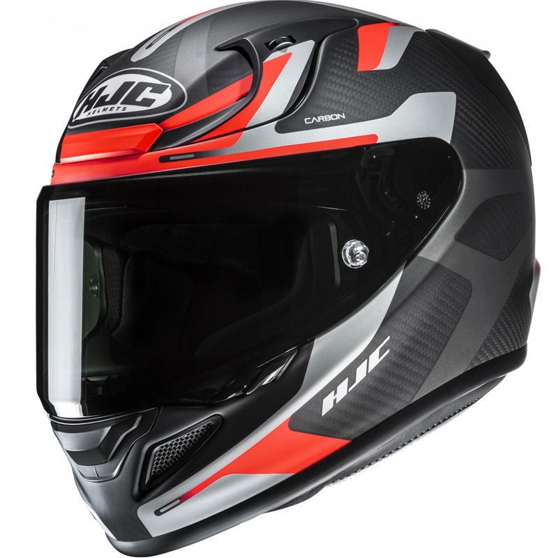 Kask motocyklowy integralny HJC RPHA 12 CARBON Xentra MC6HSF czarno-szaro-czerwony