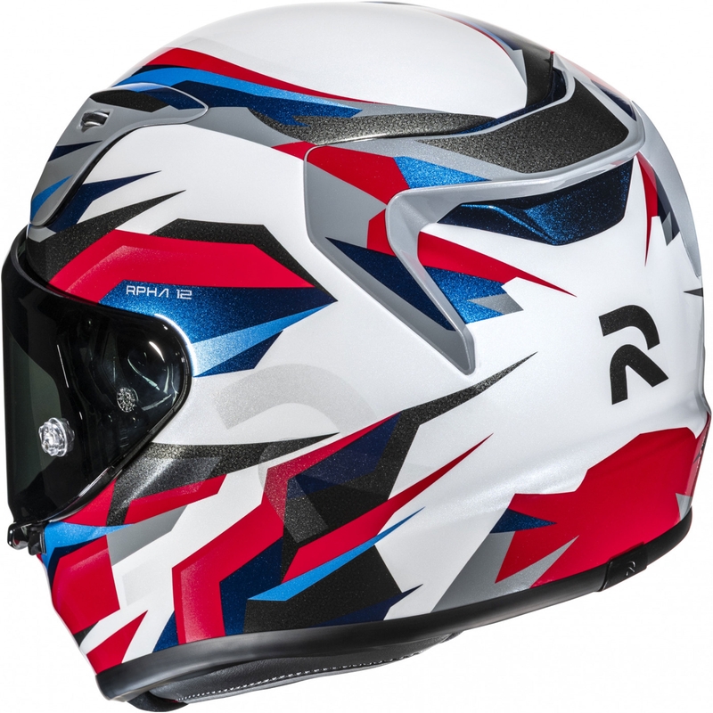 Kask motocyklowy integralny HJC RPHA 12 Dravix MC21 biało-czarno-niebiesko-czerwony