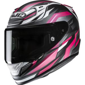 Kask motocyklowy integralny HJC RPHA 12 Dravix MC3H czarno-szaro-różowy