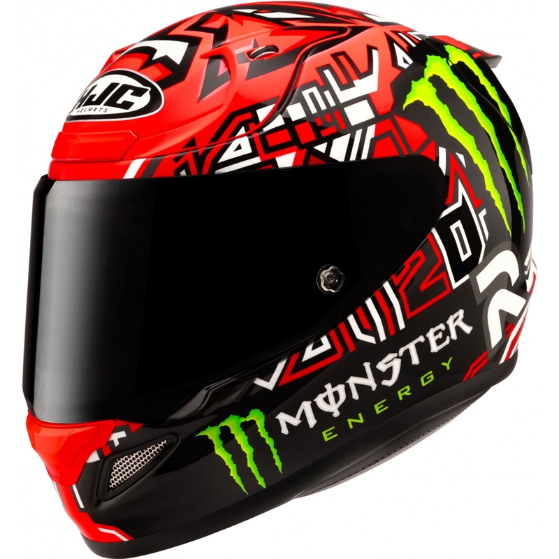 Kask motocyklowy integralny HJC RPHA 12 Quartararo Replica II MC1 czerwono-czarny