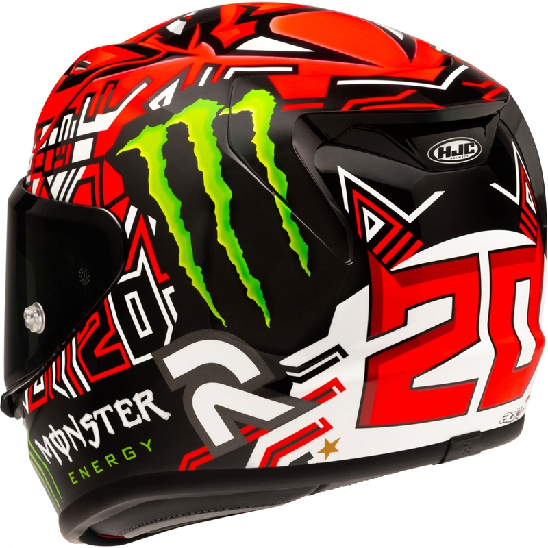 Kask motocyklowy integralny HJC RPHA 12 Quartararo Replica II MC1 czerwono-czarny