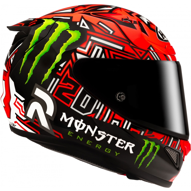 Kask motocyklowy integralny HJC RPHA 12 Quartararo Replica II MC1 czerwono-czarny
