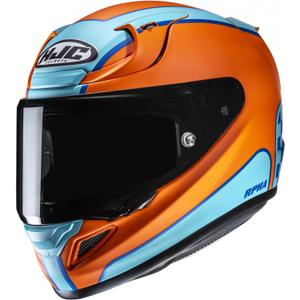 Kask motocyklowy integralny HJC RPHA 12 Respon MC27SF pomarańczowo-niebieski