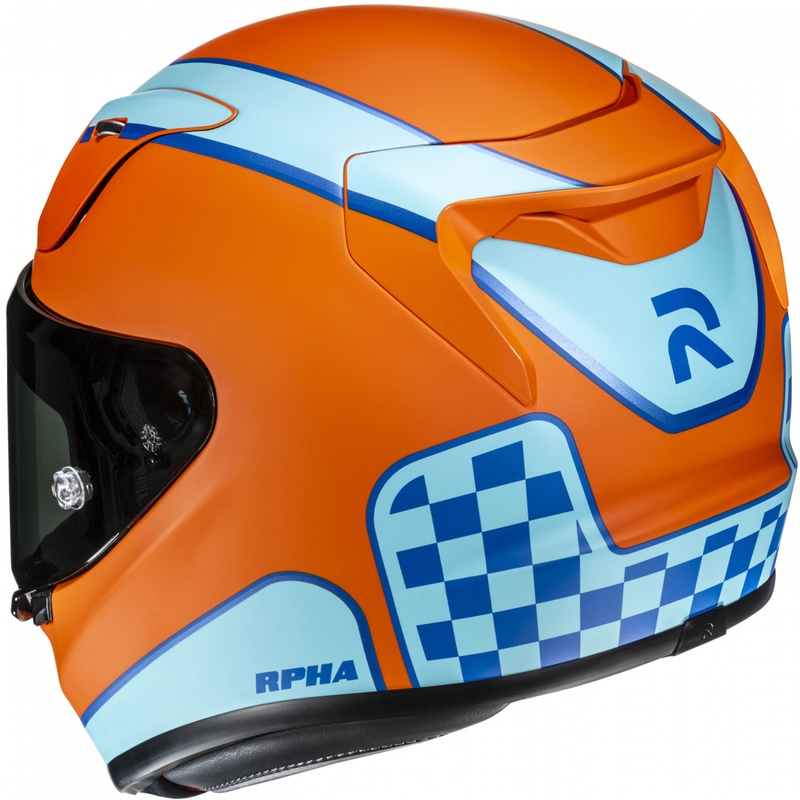 Kask motocyklowy integralny HJC RPHA 12 Respon MC27SF pomarańczowo-niebieski
