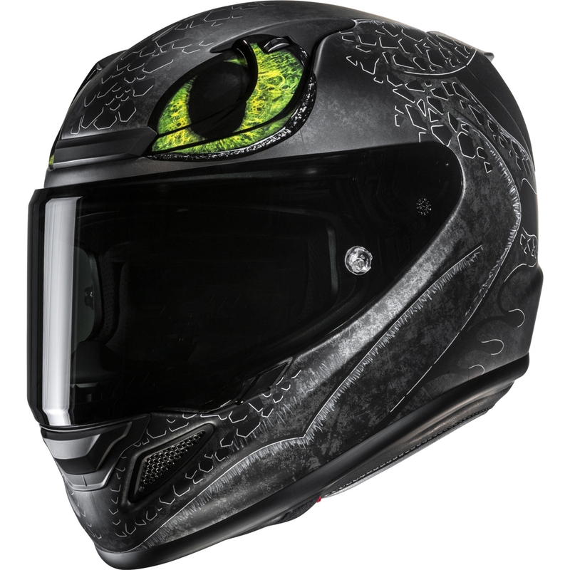 Kask motocyklowy integralny HJC RPHA 12 Toothless II Universal MC4SF czarny