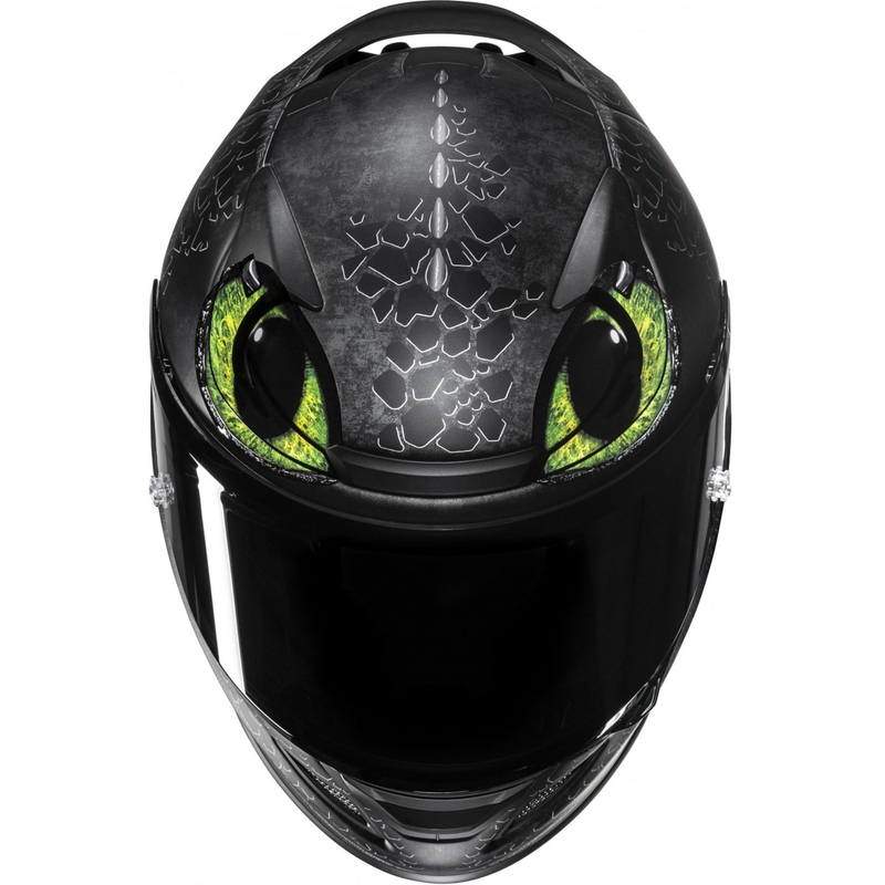 Kask motocyklowy integralny HJC RPHA 12 Toothless II Universal MC4SF czarny