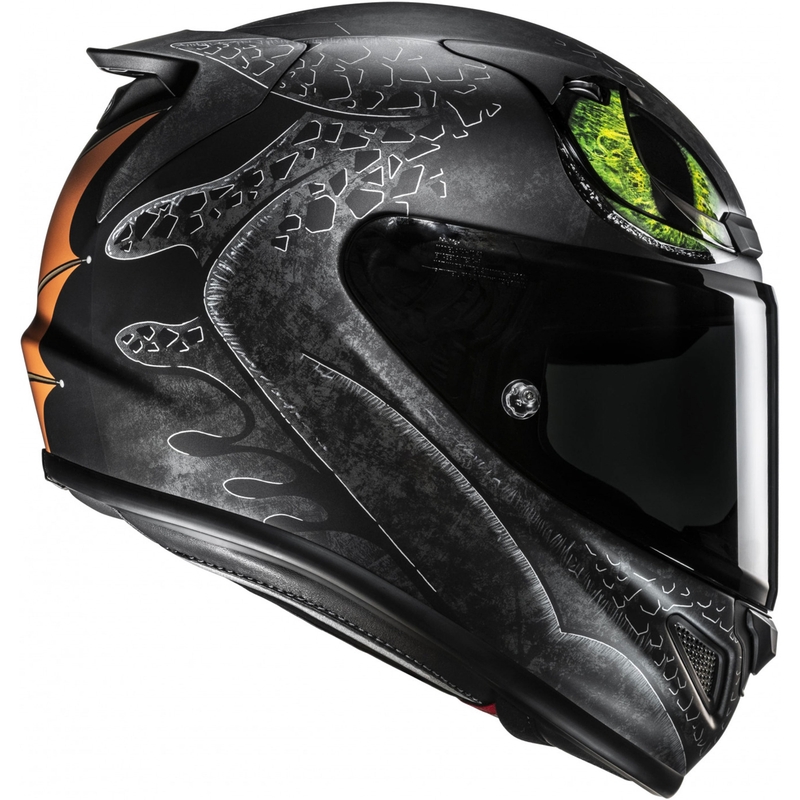 Kask motocyklowy integralny HJC RPHA 12 Toothless II Universal MC4SF czarny