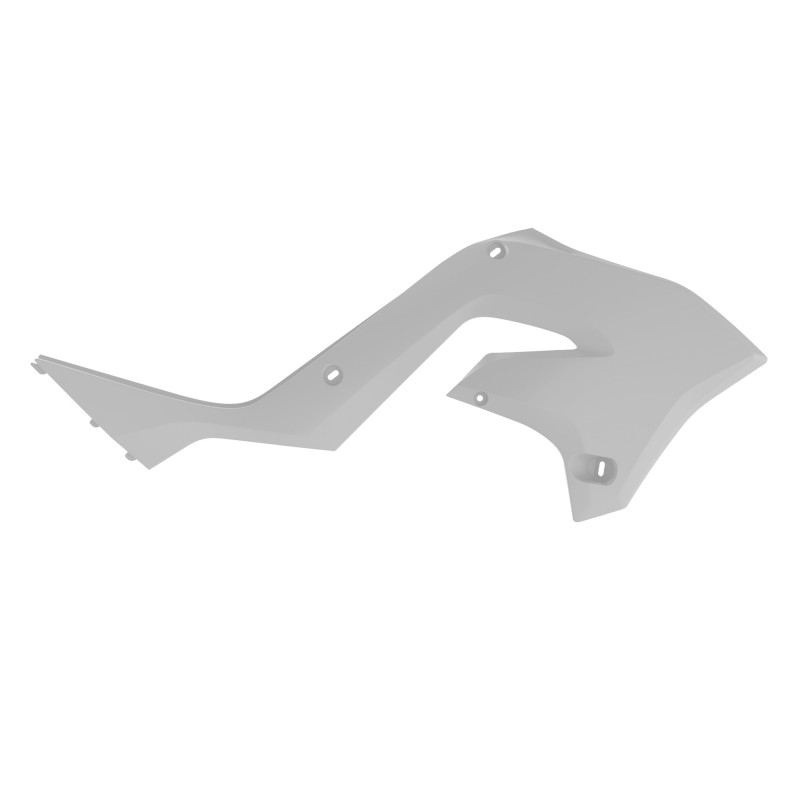 Radiator Scoops POLISPORT restyling white for KAWASAKI KX 125 2003-2008, KAWASAKI KX 250 2T 2003-2008