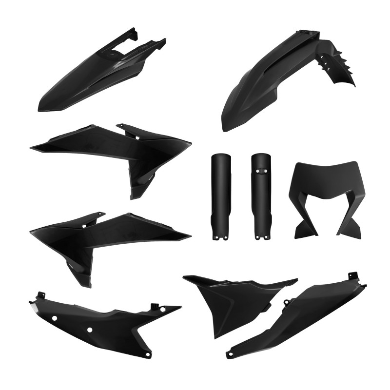 Plastic body kit POLISPORT Black