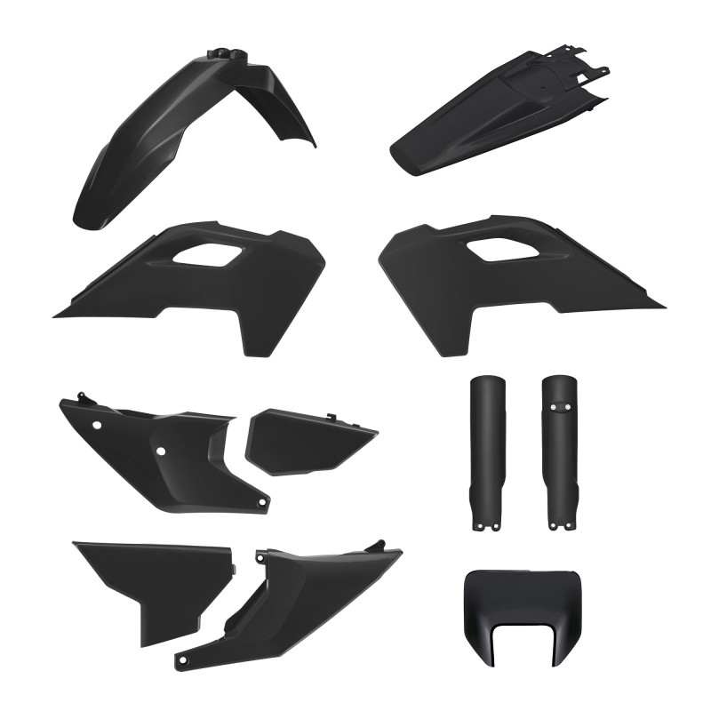 Plastic body kit POLISPORT Black