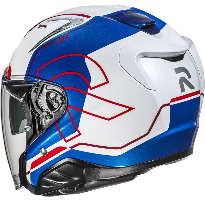 Kask motocyklowy otwarty RPHA 31 Dereen MC21 biało-niebiesko-czerwony