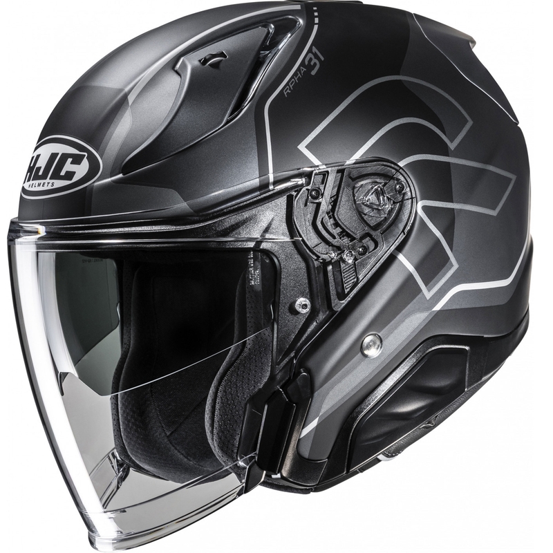 Kask motocyklowy otwarty RPHA 31 Dereen MC5SF czarno-szary