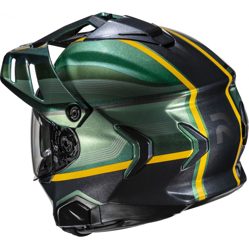 Kask motocyklowy enduro HJC RPHA 60 Arbre MC4 zielono-czarno-żółty