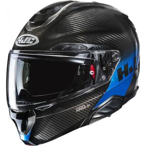 Kask motocyklowy typu flip-up HJC RPHA 91 CARBON Elig MC2 czarno-niebieski