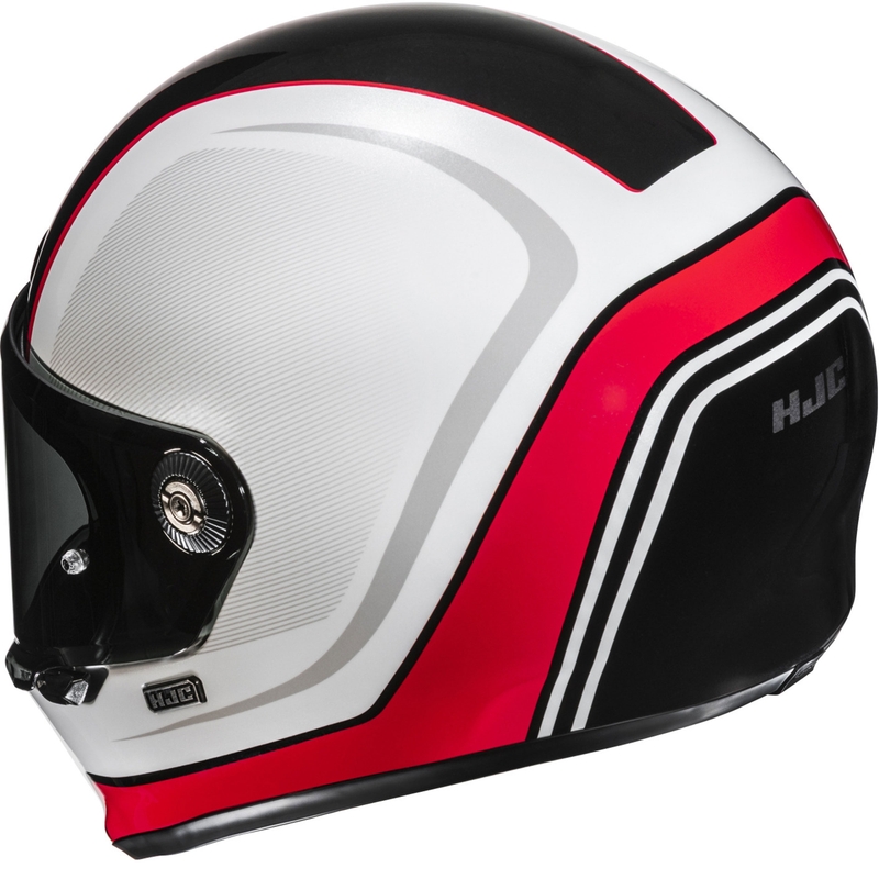 Kask motocyklowy integralny HJC V10 Hodu MC1 biało-czarno-czerwony