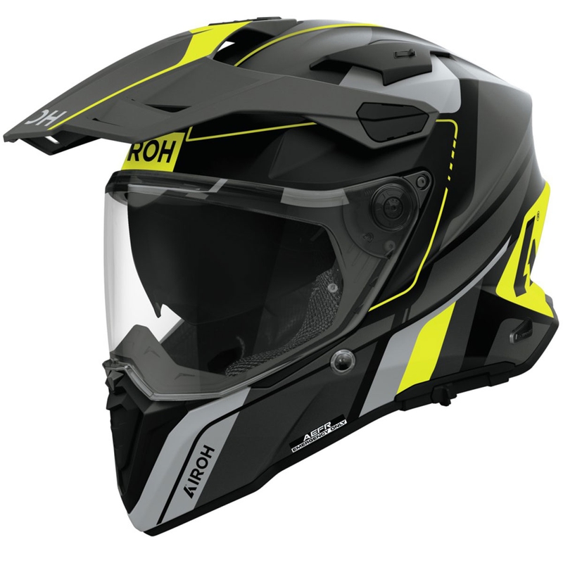 Kask enduro Airoh Commander 2 Skip matowy żółty