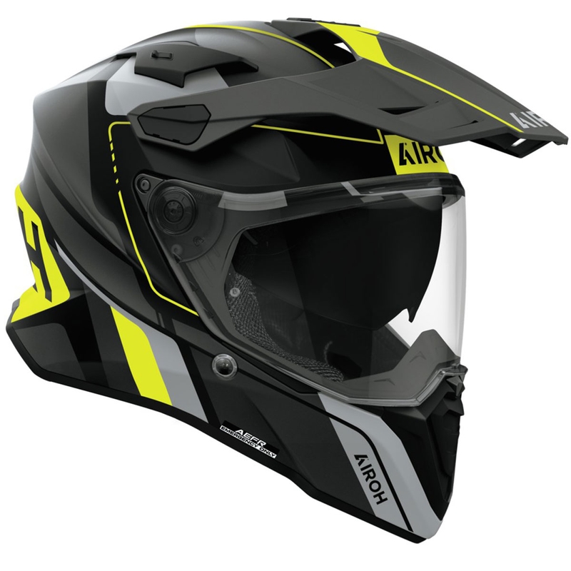 Kask enduro Airoh Commander 2 Skip matowy żółty