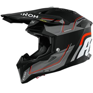 Kask motocrossowy Airoh Aviator 3 Leader matowy pomarańczowy