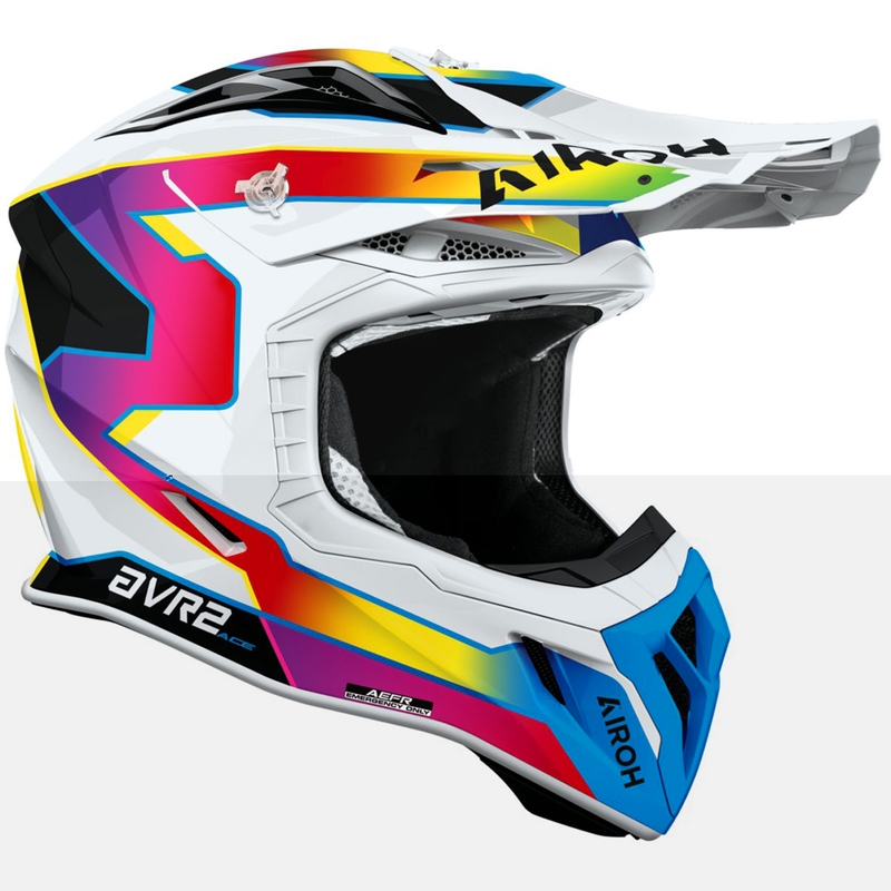 Kask motocrossowy Airoh Aviator ACE 2 Sunrise błyszczący wielokolorowy