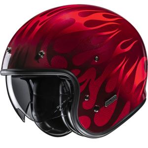 Kask motocyklowy otwarty HJC V31 Firo MC1 czerwony