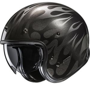 Kask motocyklowy otwarty HJC V31 Firo MC5 czarno-szary