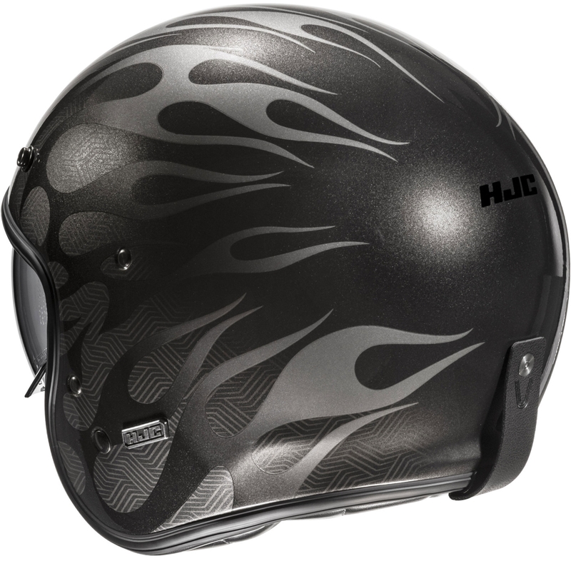 Kask motocyklowy otwarty HJC V31 Firo MC5 czarno-szary