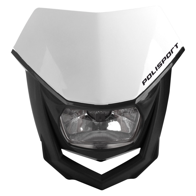 Headlight POLISPORT HALO White/Black