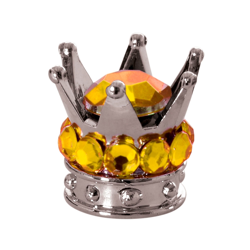 Nakrętki na wentyl Oxford Crown srebrno-złote